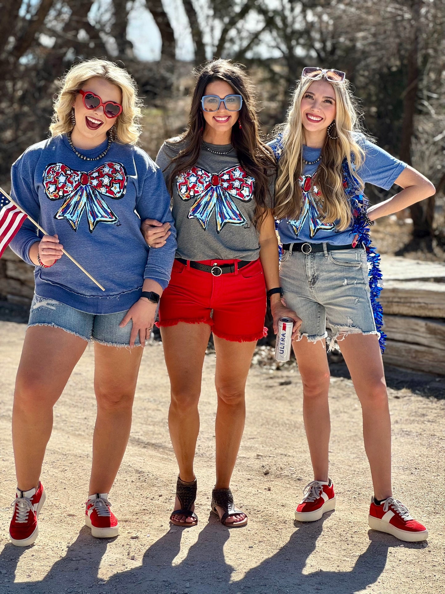 Callie Ann Stelter Patriotic Bow Tee