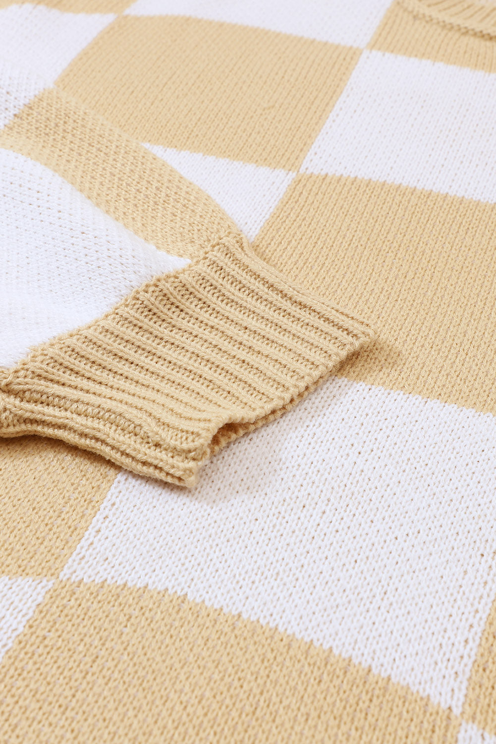 Checkered Oversized Sweater