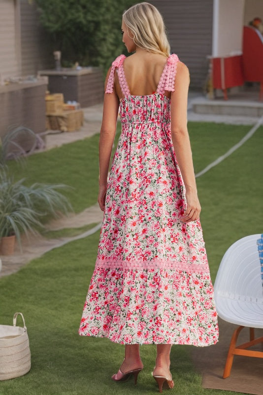 Floral Empire Waist Maxi Dress