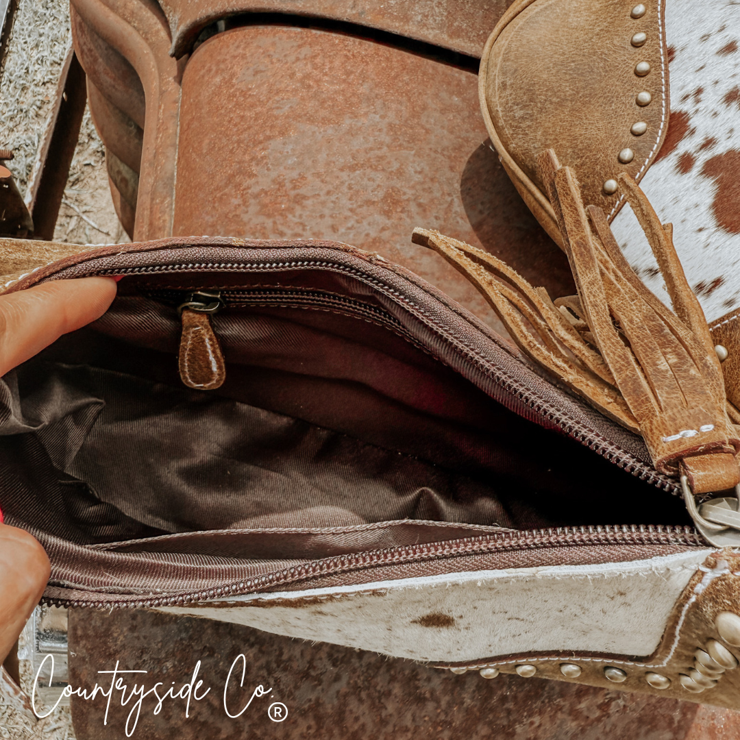 Rodeo Royalty Cowhide Purse by Countryside Co.