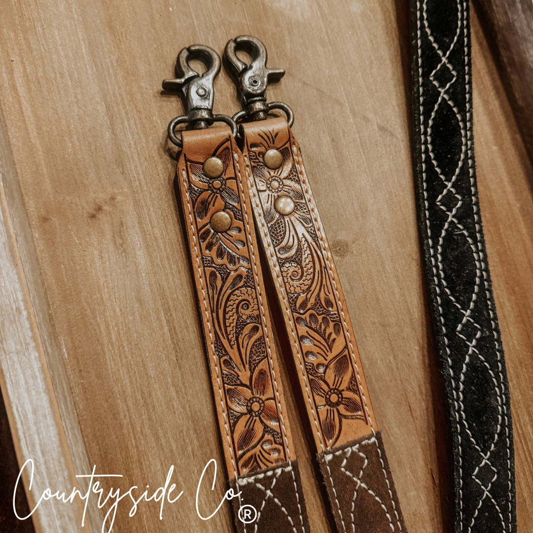 Corral Leather Purse Strap