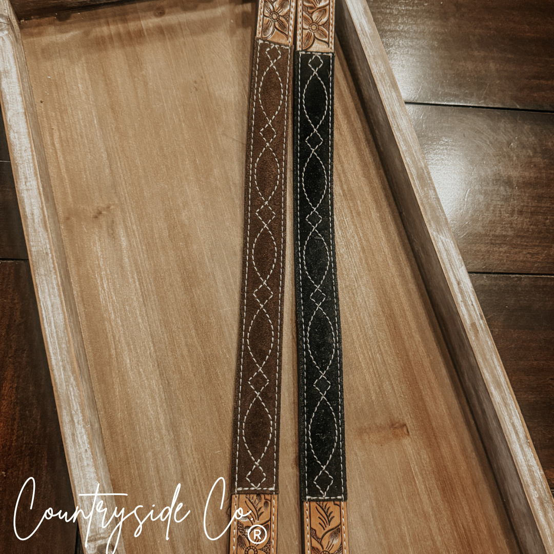 Corral Leather Purse Strap