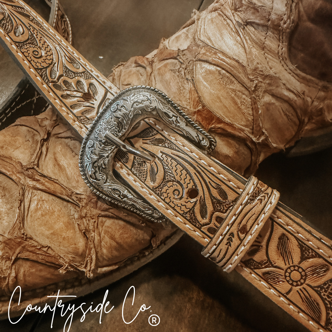 Corral Leather Purse Strap