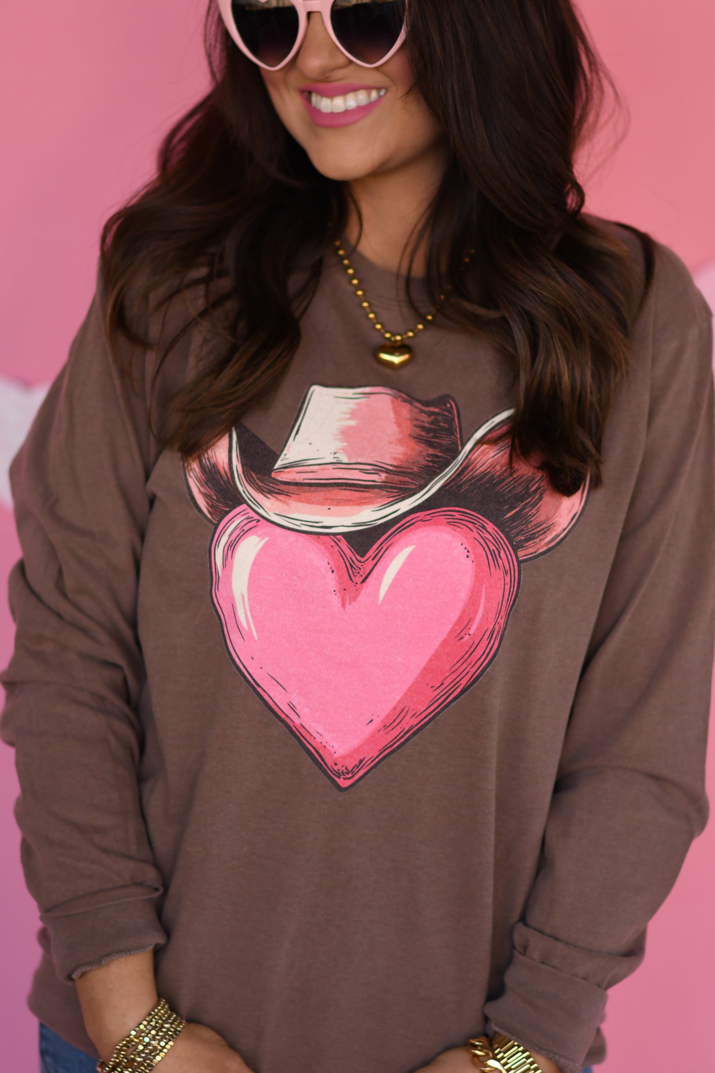 Heart Cowboy Hat Tee/Long Sleeve