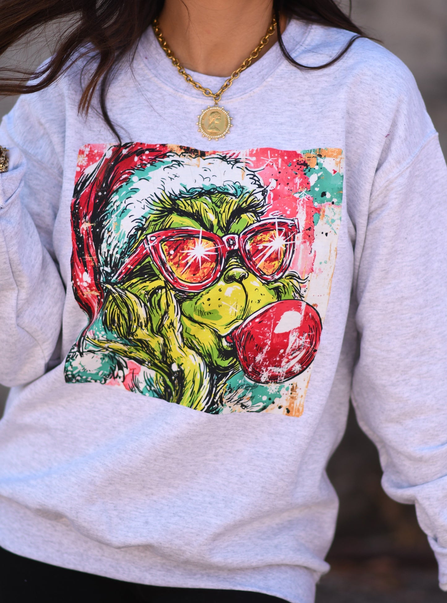 Twinkle Grinch Bubblegum Tee / Sweatshirt