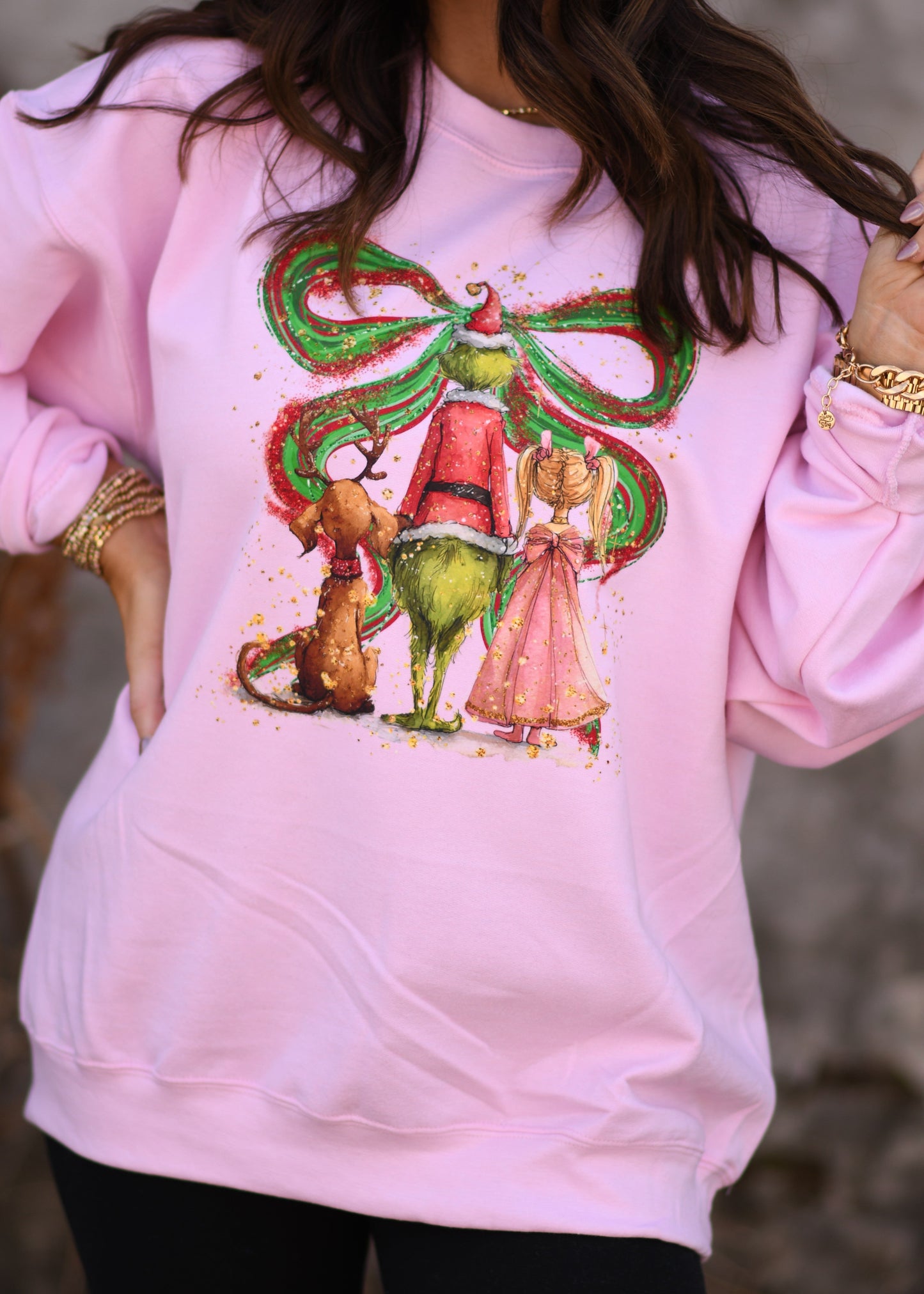 Grinch & Friends Bow Sweatshirt / Tee