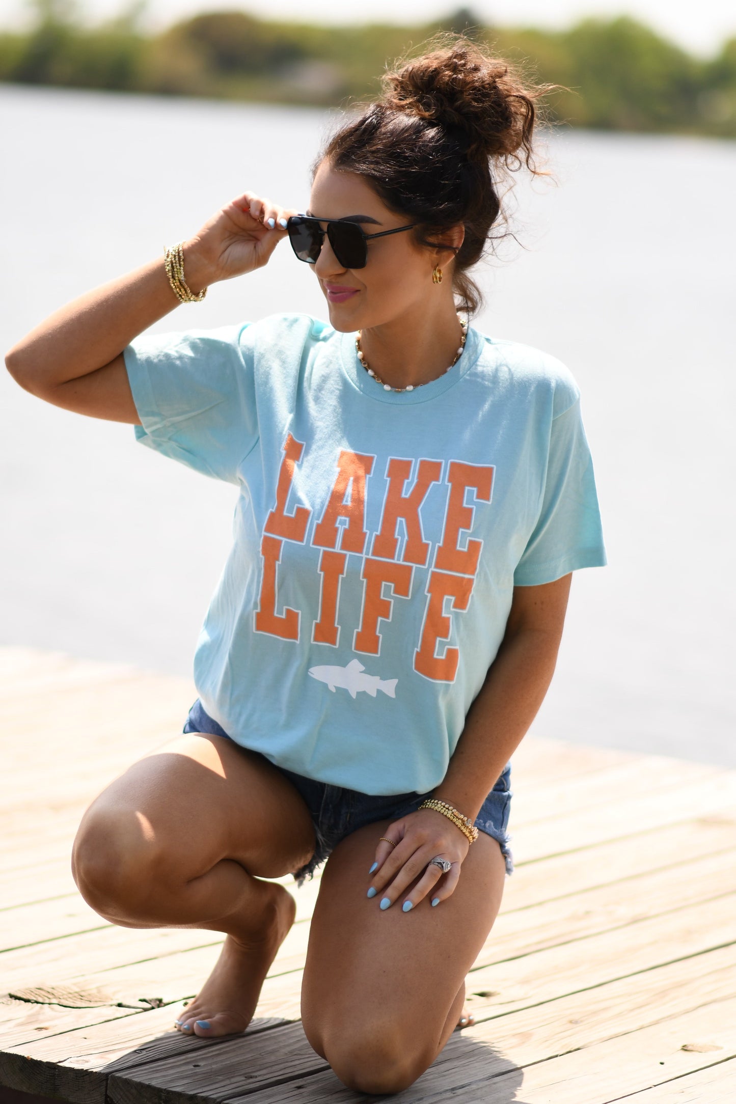 **SALE**RTS Lake Life Fish Tee