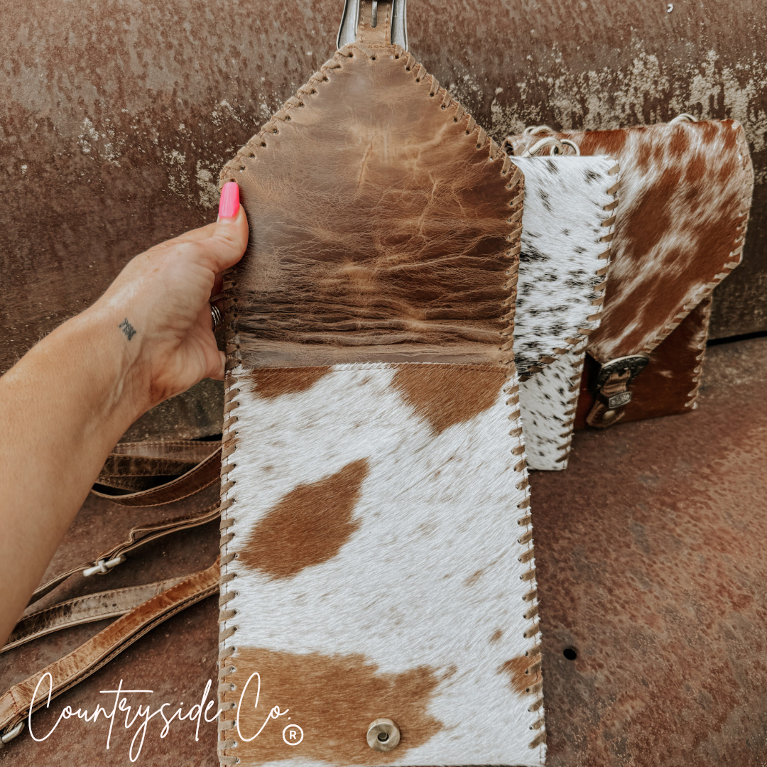 Rustler Cowhide Buckle Purse by Countryside Co.