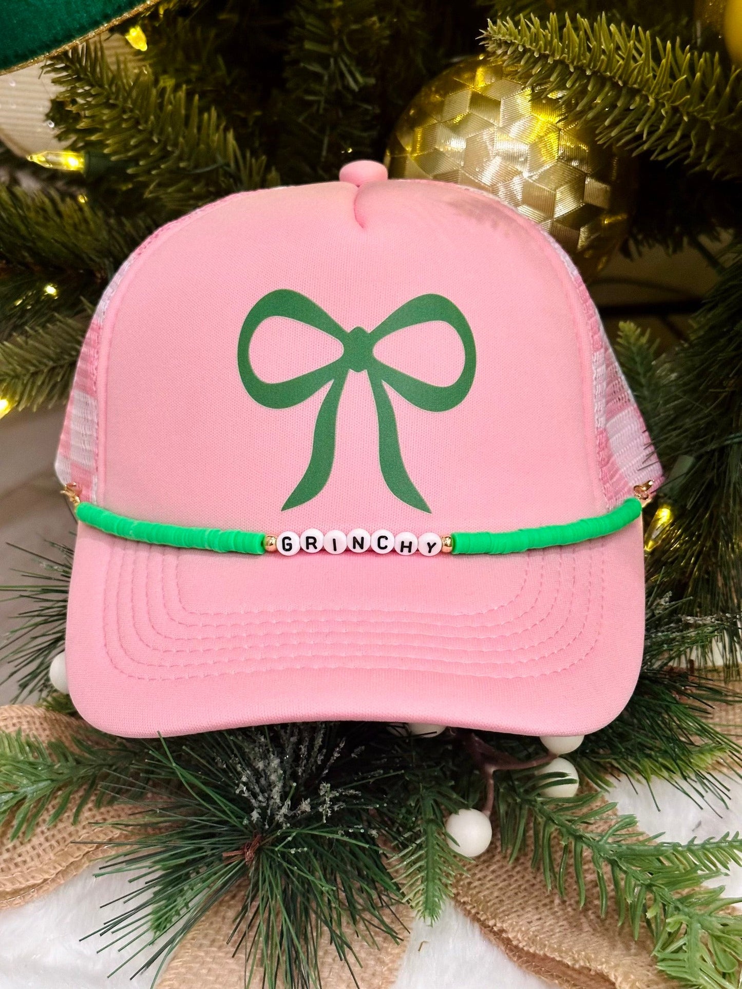RTS Grinchy Holiday Hat Chain