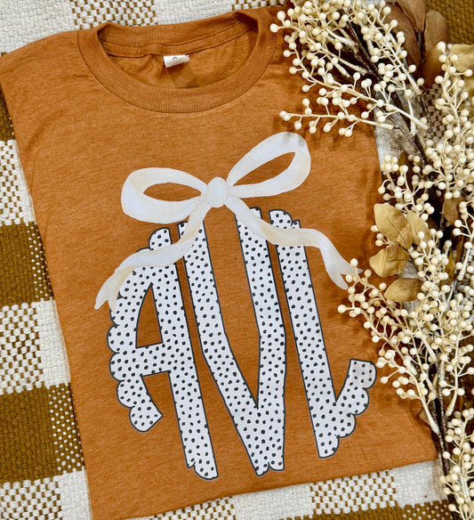Fall Monogram Tee