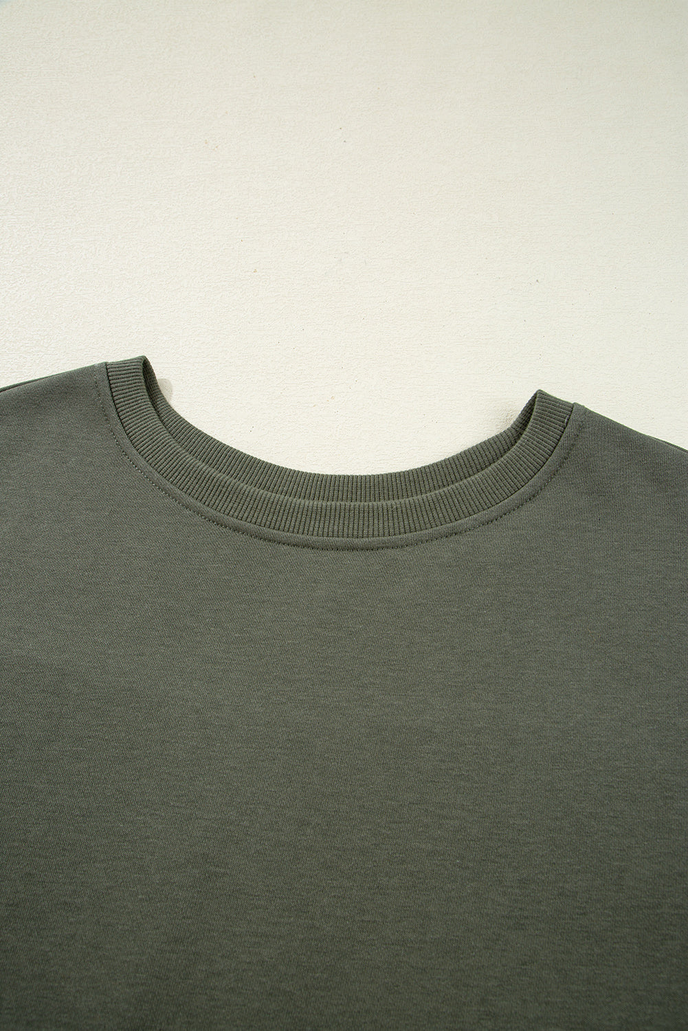 Moss Green Plaid Patchwork Sweatshirt