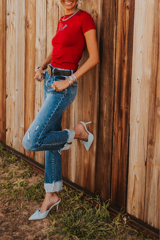 SALE The Emelin Straight Leg Jean