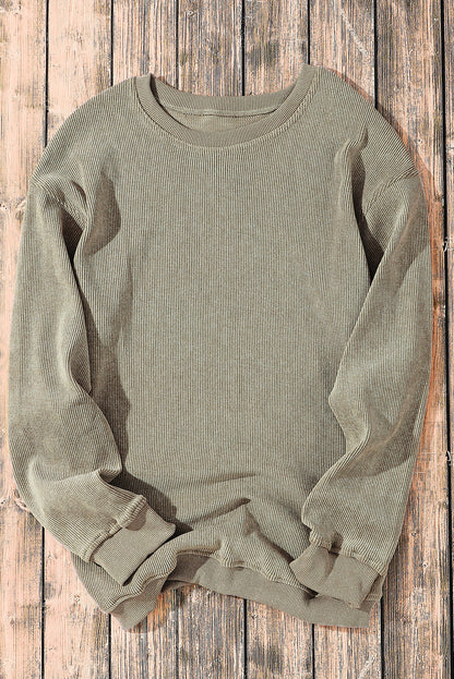 Corded Tunic Sweatshirt