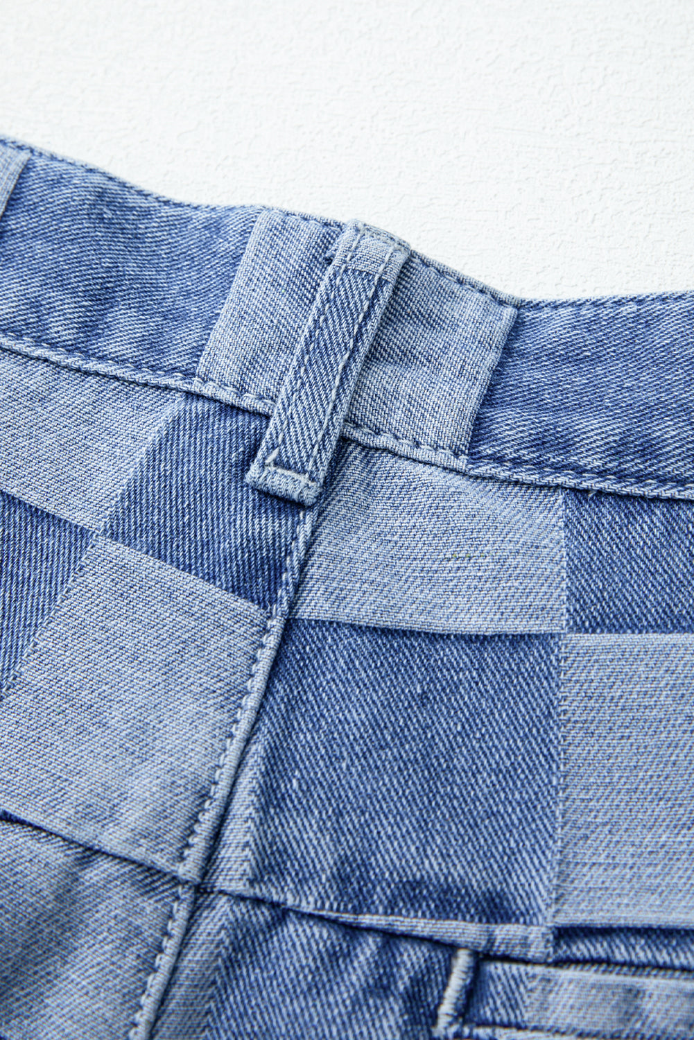 Checkered  Wide Leg Jeans