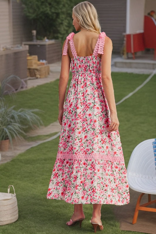 Floral Empire Waist Maxi Dress