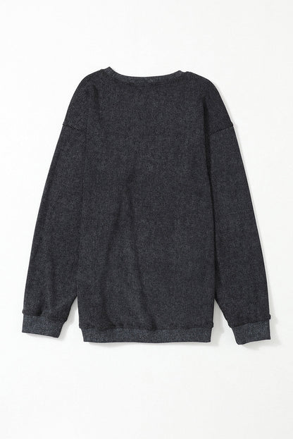 Corded Tunic Sweatshirt