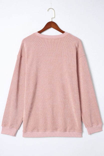 Corded Tunic Sweatshirt