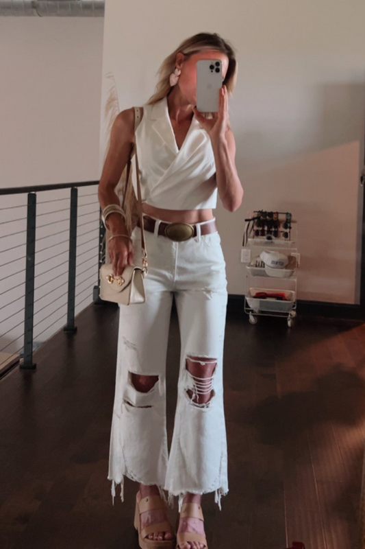 SALE The Sheridan Jean In White