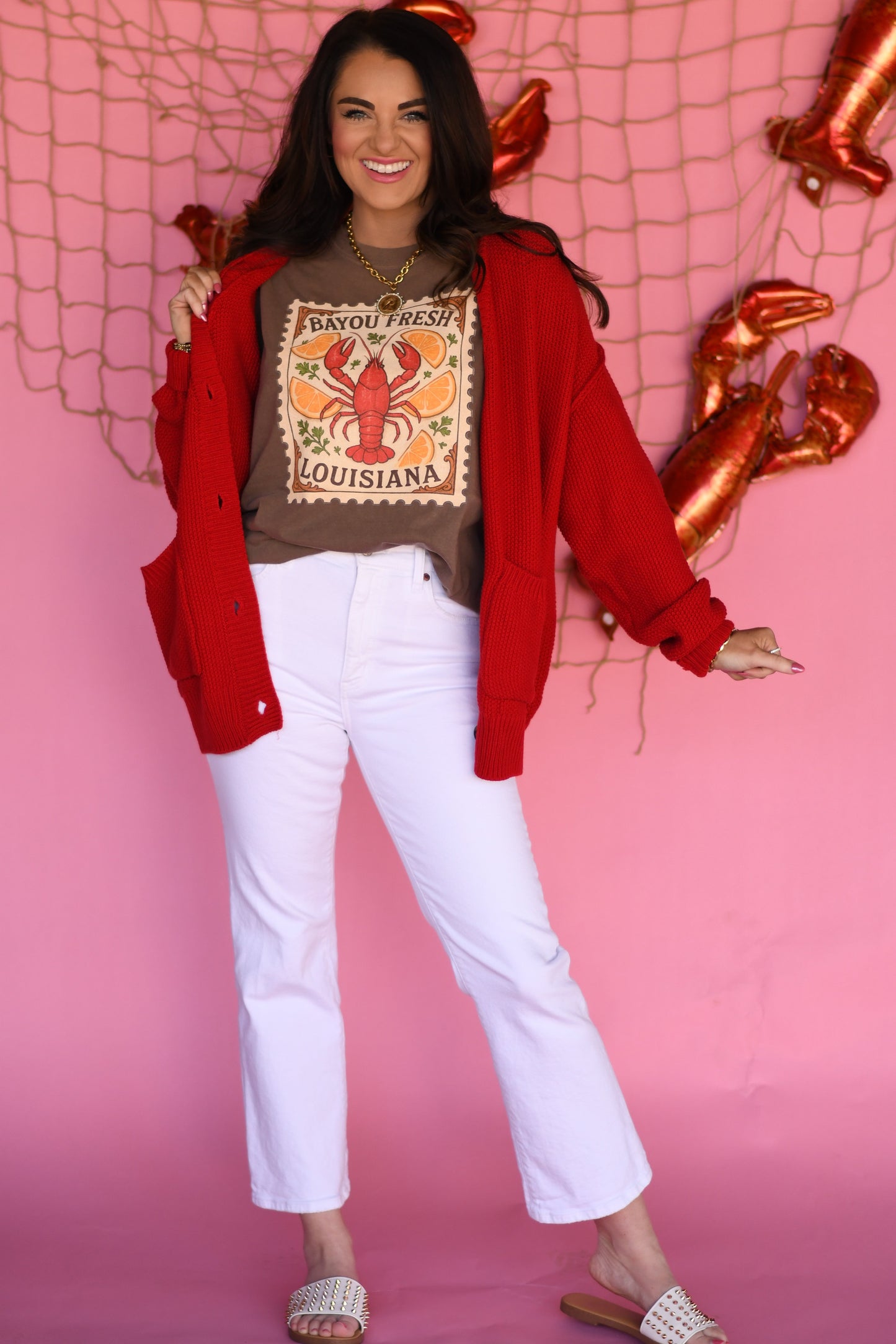 Bayou Fresh Louisiana Crawfish Stamp Tee