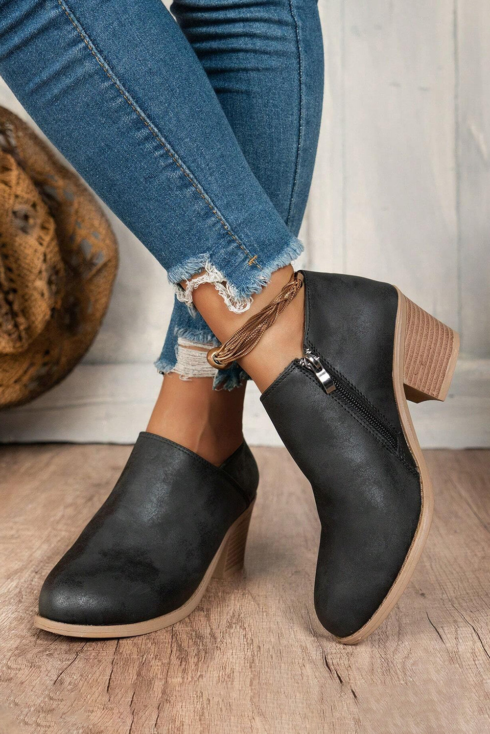 Addison Suede Booties