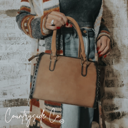 Bailey Leather Small Barrel Bag