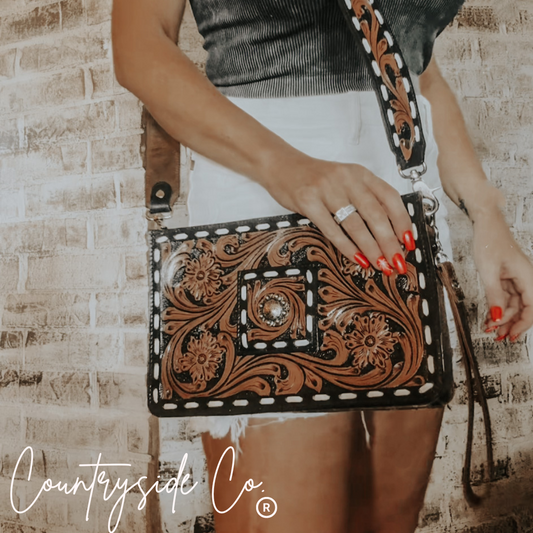 Legacy Tooled Leather Purse
