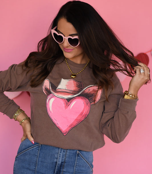 Heart Cowboy Hat Tee/Long Sleeve