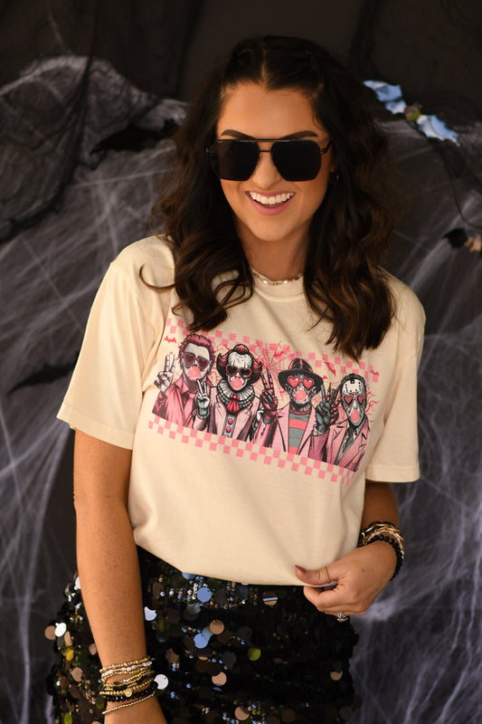 Horror Stars Bubblegum Tee
