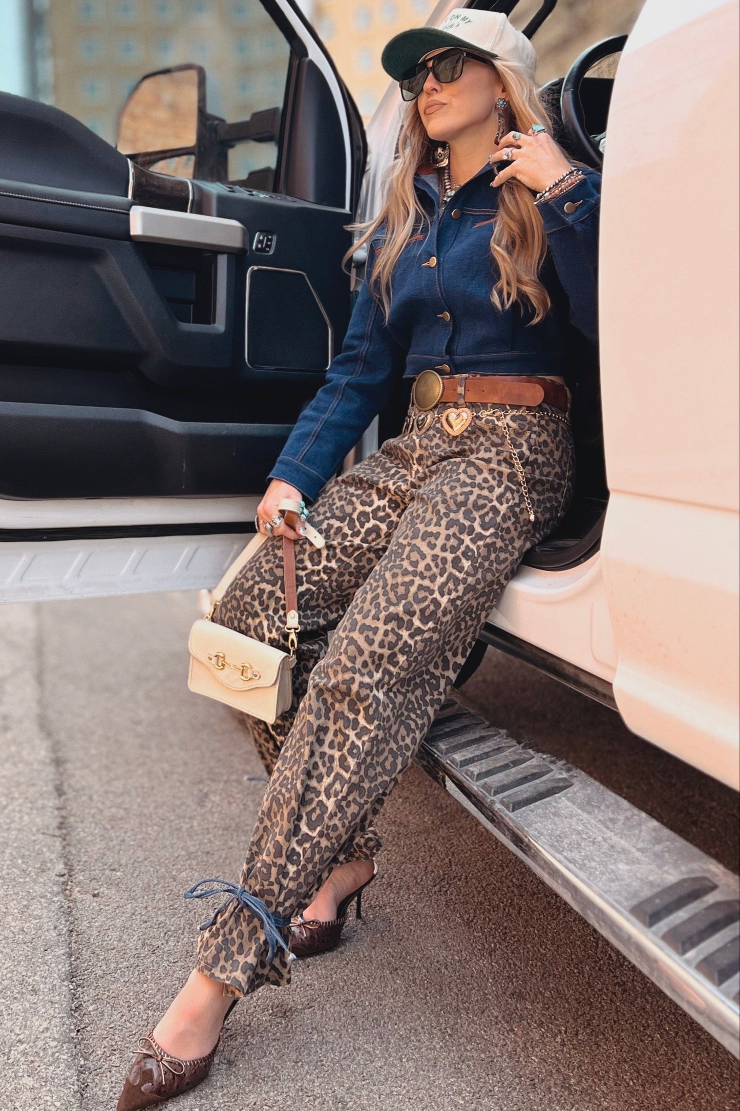 The Heidi Leopard Jean