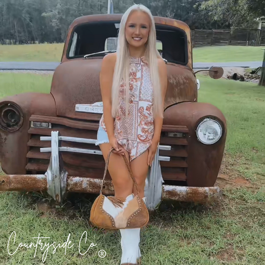 Rodeo Royalty Cowhide Purse by Countryside Co.