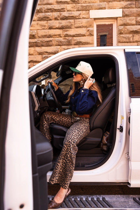The Heidi Leopard Jean