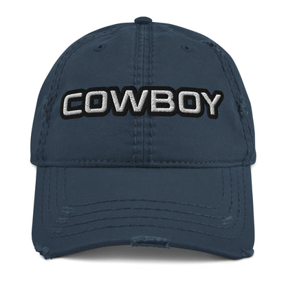 Cowboy Distressed Ball cap