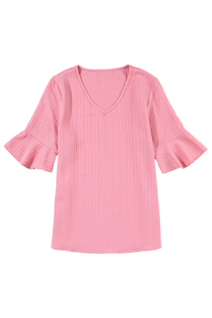 Blush Textured Top