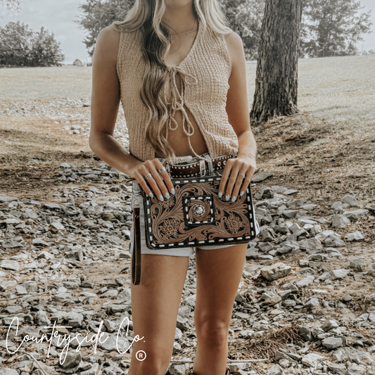 Legacy Tooled Leather Purse